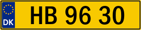 Trailer License Plate